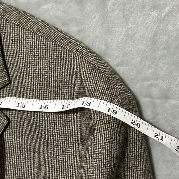 Kroon Mini-Houndstooth Blazer Sport Coat Jacket Brown Lined Casual Business‎ 46R - Picture 6 of 13